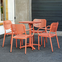 Fauteuils de jardin en aluminium vert olive, directement de l'usine, pour piscine, café, restaurant, salon de thé