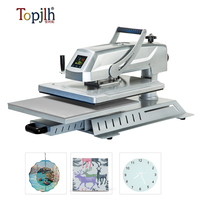 Presse à chaud à plat Topjlh Swing Away, machine de sublimation, impression personnalisée en gros, usines, entreprises de promotion, outils de transfert thermique