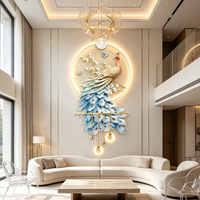 Tenture murale LED lumineuse porcelaine cristal ornée strass, motif zèbre tendance pour déco intérieure maison moderne