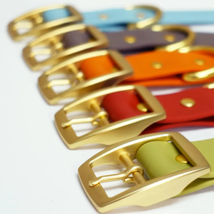 Custom ized Pvc wasserdichtes Hundes chn allen halsband Leicht zu reinigen Verstellbares Haustier halsband Blei Hunde halskette für Haustier draußen - Product Image 6