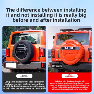 Copertura ruota di scorta con indicatore di direzione dinamico per GWM Tank 300, protezione portellone posteriore, accessori fuoristrada - Product Image 2