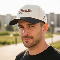 Premium Custom 3D Puff geborduurde logo katoenen heren 5-panel K-frame tweekleurige petten Gorras Snapback sport baseball caps voor mannen