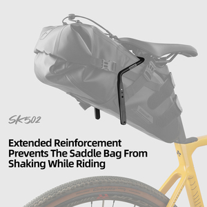 Support de Sacoche de Selle de Vélo Rhinowalk en Alliage d'Aluminium Noir pour Sacoche de Selle de Vélo, Équipement de Cyclisme, 1 pièce/sac OPP - Product Image 4