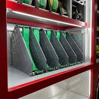 Support de rangement pour tuyau d'incendie portable et durable YONGAN (matériau PVC)