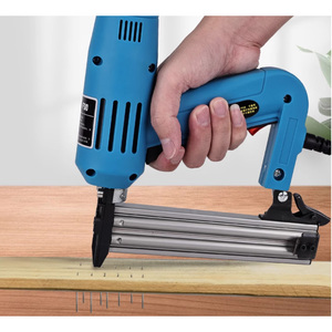 LONSLEY Engrapadora Eléctrica 2 en 1 F30 y Clavadora de <span class=keywords><strong>Clavos</strong></span> sin Cabeza con Motor sin Escobillas, Velocidad de 120 <span class=keywords><strong>Clavos</strong></span>/min para Bricolaje y Trabajos en Madera - Product Image 1