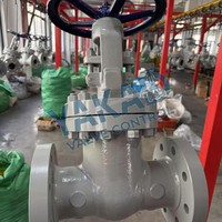 Válvula de Compuerta de Acero Inoxidable 316L, con Brida, de Paso Completo, Baja Resistencia al Flujo, para Tuberías Industriales