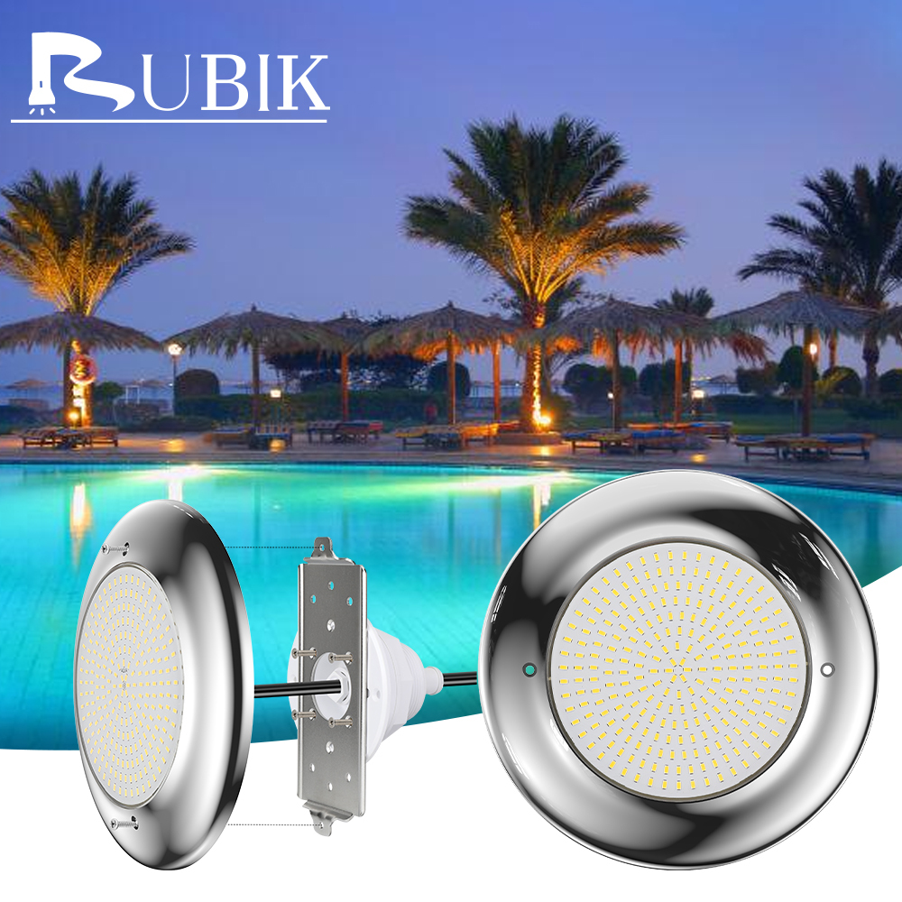 IP68 Waterproof LED Underwater Light 316 Stainless Steel Swimming Pool Light APP/Remote Control Multi-Color Temperature Pools