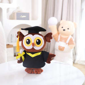 Brown Owl tốt nghiệp đồ chơi sang trọng, Thú nhồi bông với kính và GRAD cap cho sinh viên tốt nghiệp 2026 - Product Image 5