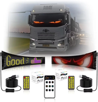 Panneau matriciel LED dynamique JYGD pour voiture, écran d'affichage de fenêtre aux yeux colorés pour voiture et camion, éclairage intérieur automobile programmable