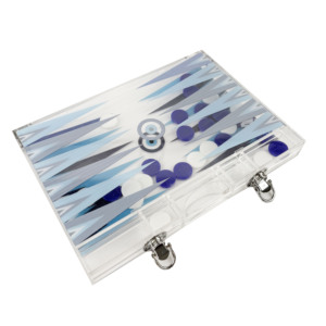 Wholesale Custom <b>Acrylic</b> Backgammon Board Classic Style Luxury Display Set with Printing for Home Decor - Product Image 5