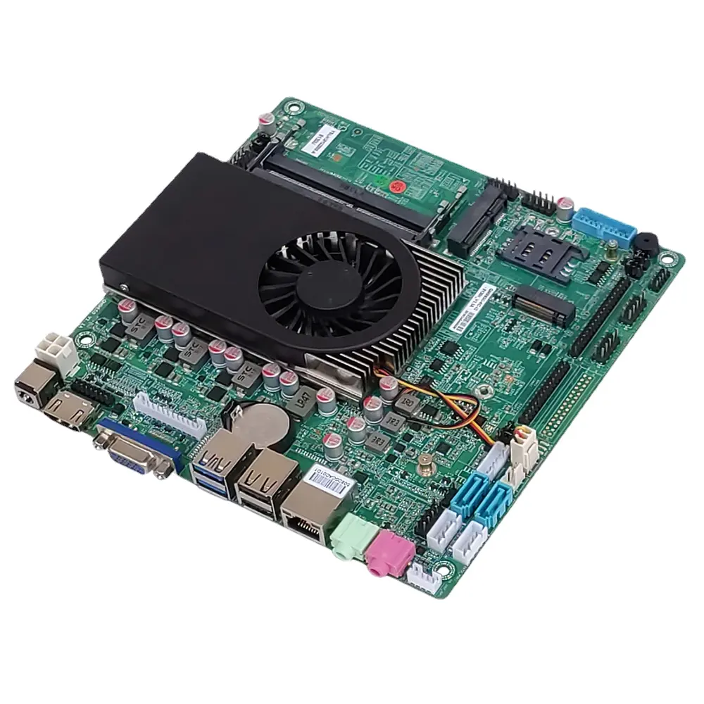 ELSKY QM9850 8th Generation Core I5 I5-8250u Quad Core Processor 2LAN 6COM GPIO EDP DP LVDS 1HDMI VGA Motherboard with Fan Intel