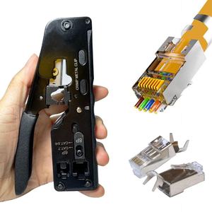 CAT5 Cat5e Cat6 RJ45 Ethernet RJ45 8P8C LAN Cable Red RJ45 Enchufe Ethernet RJ45 Herramienta RJ45 Paso a través del conector Cat6 - Product Image 3