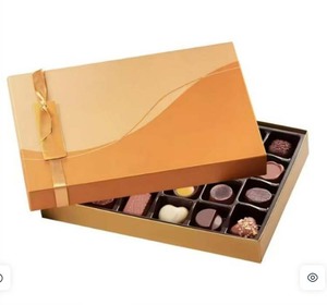 Marchio Boite <span class=keywords><strong>Cadau</strong></span> qualità pastiglie di cioccolato Praline coperchio del fondo lucido laminazione opaca goffratura rivestimento UV chiusura magnetica - Product Image 1