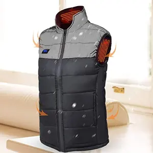 washable doace heated clothing water resistant windproof 9 zones electric heating jacket waterproof heated wetsuit vest