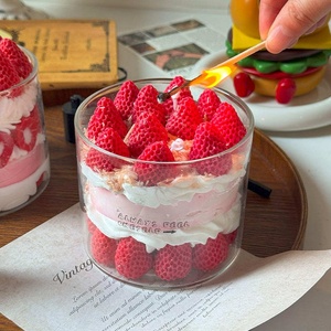 Bougie en cire de soja parfumée à la fraise, motif fruit, écologique, faite à la main <span class=keywords><strong>pour</strong></span> les desserts DIY, cadeaux, Halloween - Product Image 1