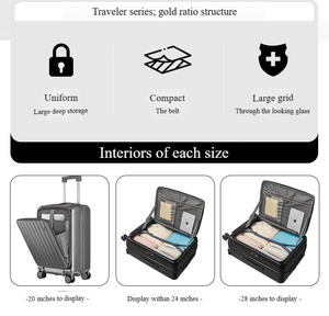 Высококачественный деловой Чемодан большой вместимости, с возможностью настройки - Product Image 3