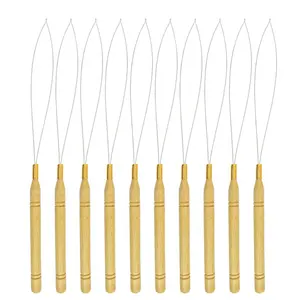 Pulling Needles for Micro Rings/Loop Hair Extensions Wire Threader Hook Pulling