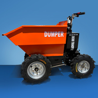 Akku-betriebener 4-Rad-Minidumper für Landwirtschaft, 500 kg/300 kg Ladekapazität, Chinesischer Motorschubkarren