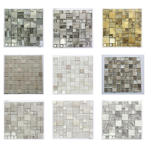 Fabrika Fiyatı Premium Mozaik Karo Özelleştirilmiş Mosaico Azulejo Cam Fayanslar Banyo İçin - Product Image 1