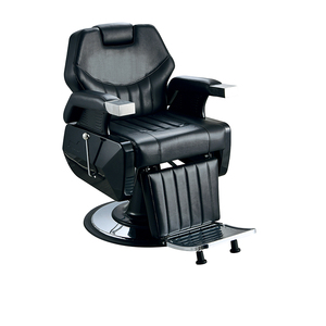 Fauteuils de Barbier Professionnels de Luxe en Gros pour Salons, Sièges Inclinables en Cuir Synthétique avec Pompe Hydraulique - Product Image 2