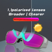   Lunettes de soleil polarisées pour le sport, protection UV400, lunettes de soleil pour la conduite en plein air, unisexes, légères, personnalisables