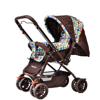JXB 8008 Vente en gros d'usine Prix bon marché Peut s'asseoir ou s'allonger Poussette compacte pliante à une main 2 en 1 pour tout-petit