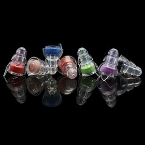 Tapones para los oídos de silicona transparente de tres capas con reducción de ruido, diseño de aleta de tiburón tipo espuma para dormir y uso en dormitorios - Product Image 1