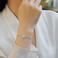 Zanlong 13465 vente chaude Fine chaîne lien Bracelets 925 argent et diamant Moissanite mode bijoux Bracelets & Bracelets