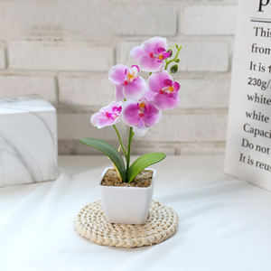 סחלב מלאכותי באיכות גבוהה מיני סחלב בעבודת יד כדור צורה חג המולד דקורטיבי פרחים צמחים קישוט סיום קישוט - Product Image 3