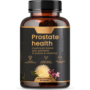 Complément alimentaire pour la santé de la prostate OEM, 90 capsules, soutient la fonction de la prostate, mélange de palmier nain et de champignons, 10 herbes, vitamines - Product Image 6