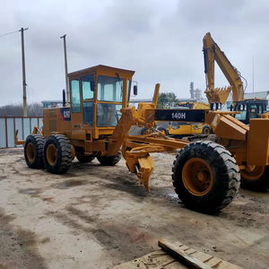 Niveleuse à roues d'occasion en très bon état Caterpillar 140H 140G 140K Machine de terrassement minier de construction à vendre - Product Image 6
