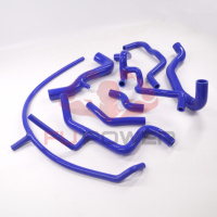 Kit de tuyau de radiateur en silicone, tuyau d'admission de liquide de refroidissement, compatible avec VW Corrado VR6 GOLF MK3 VR6 2.8 92-97 JMI