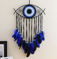 Evil Eyes Dream Catcher Coloré Dreamcatcher Décor Plume Artisanat En Gros Dream Catcher