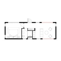 Maison modulaire préfabriquée à structure en acier léger avec toit en acier adaptée aux ADU/backayrd house/airbnb/granny Flat