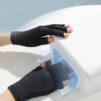 Gants demi-doigts anti-UV UPF50+ respirants et réutilisables, les plus vendus, pour lampe à ongles, manucure, salon et usage domestique
