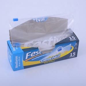 Bolsa de plástico con cierre deslizante para almacenamiento de alimentos, bolsa resellable, fabricantes de bolsas con cierre. - Product Image 3