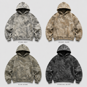 Ensemble de sweats à capuche camouflage streetwear hip-hop, coupe courte, <span class=keywords><strong>480</strong></span> g/m², impression personnalisée, coupe ample, poids lourd, surdimensionné – Fabricants - Product Image 3