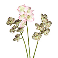 Orchidée Phalaenopsis artificielle réaliste à 5 têtes, de haute qualité, imprimée en 3D, pour la décoration de la maison et la table de Thanksgiving