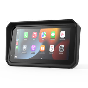 หน้าจอแอนดรอยด์สำหรับมอเตอร์ไซค์ขนาด 6 นิ้ว รุ่นใหม่ กันน้ำ IP67 อัปเดต OTA ระบบ 8-Core GPS BT WIFI 4G DVR TPMS ระบบนำทางสำหรับมอเตอร์ไซค์ รองรับ CarPlay - Product Image 1