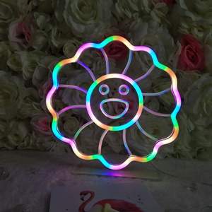 Vente en gros 5V néon décoratif veilleuse vélo Flower Planet néon <span class=keywords><strong>lampe</strong></span> de table - Product Image 3