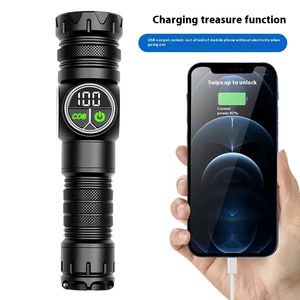 Linterna LED COB con Imán Potente, Luz Lateral Blanca, Interruptor Lateral Láser, Recargable por USB Tipo-C, Resistente al Agua, de Plástico - Product Image 3