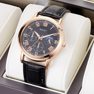 Conjunto de Relojes para Pareja, Hombre y Mujer, Reloj de Pulsera de Cuarzo con Correa de Cuero, Regalo para Enamorados - Product Image 6