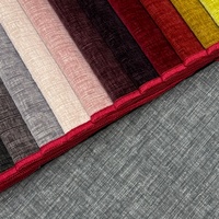 Tissu d'ameublement uni en chenille de haute qualité, tissé épais 100 % polyester, écologique pour canapé et décoration intérieure