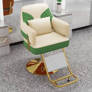 Chaise de salon de coiffure hydraulique pivotante avec grand repose-pieds, chaise de barbier en cuir, chaise de coiffage réglable en hauteur pour la coiffure - Product Image 3