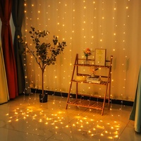 Usine En Gros LED Rideau Lumières 3*3 Net Ancre Rouge Décoration De Mariage IP44/IP65 Chaîne Style Cascade Éclairage De Vacances