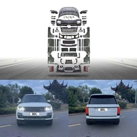 Kit de conversion de carrosserie pour Land Rover Range Rover L322 2008-2012 au style 2022 : pare-chocs, capot et ensemble d'ailes