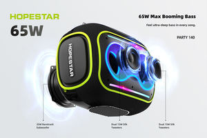ลำโพงบลูทูธพกพา Hopestar Party Stereo <span class=keywords><strong>Box</strong></span> 140 80W กันน้ำ พร้อมไฟ LED แสดงจังหวะการเต้นรำ และไมโครโฟนไร้สาย 1 ตัว สำหรับงานปาร์ตี้และแคมป์ปิ้ง - Product Image 4