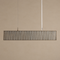 Suspension linéaire en verre, style moderne et luxueux, pour salle à manger, restaurant, villa, hôtel, éclairage sur mesure, fabricant OEM ODM