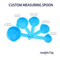 Set di Cucchiai Dosatori Personalizzati in PP, Parti in Plastica Stampate a Iniezione per Utensili da Cucina con Cucchiai Graduati, Strumento per Pasticceria e Fai-da-Te
