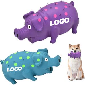 Hızlı teslimat büyük boy domuz gıcırtılı köpek oyuncak dayanıklı lateks nokta küçük orta büyük köpekler için Oink <span class=keywords><strong>Grunting</strong></span> domuz oyuncaklar - Product Image 1
